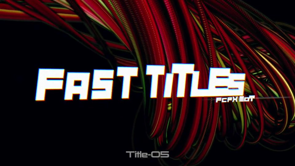 Abstract Fast Glitch Titles Videohive 37580872 Apple Motion Image 6