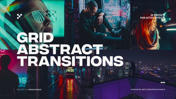 Abstract Grid Transitions - 38621146 Download Videohive