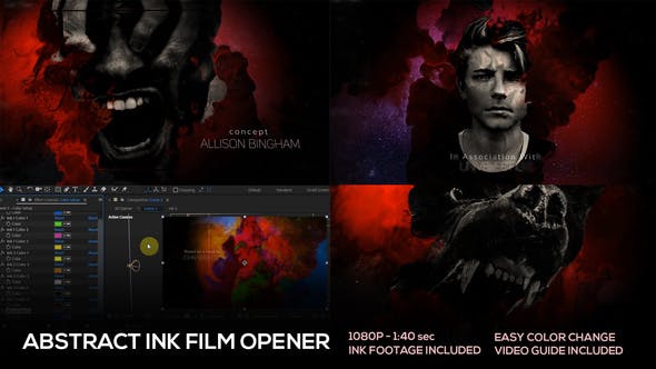 Abstract Ink Film Opener - Videohive Download 23202914