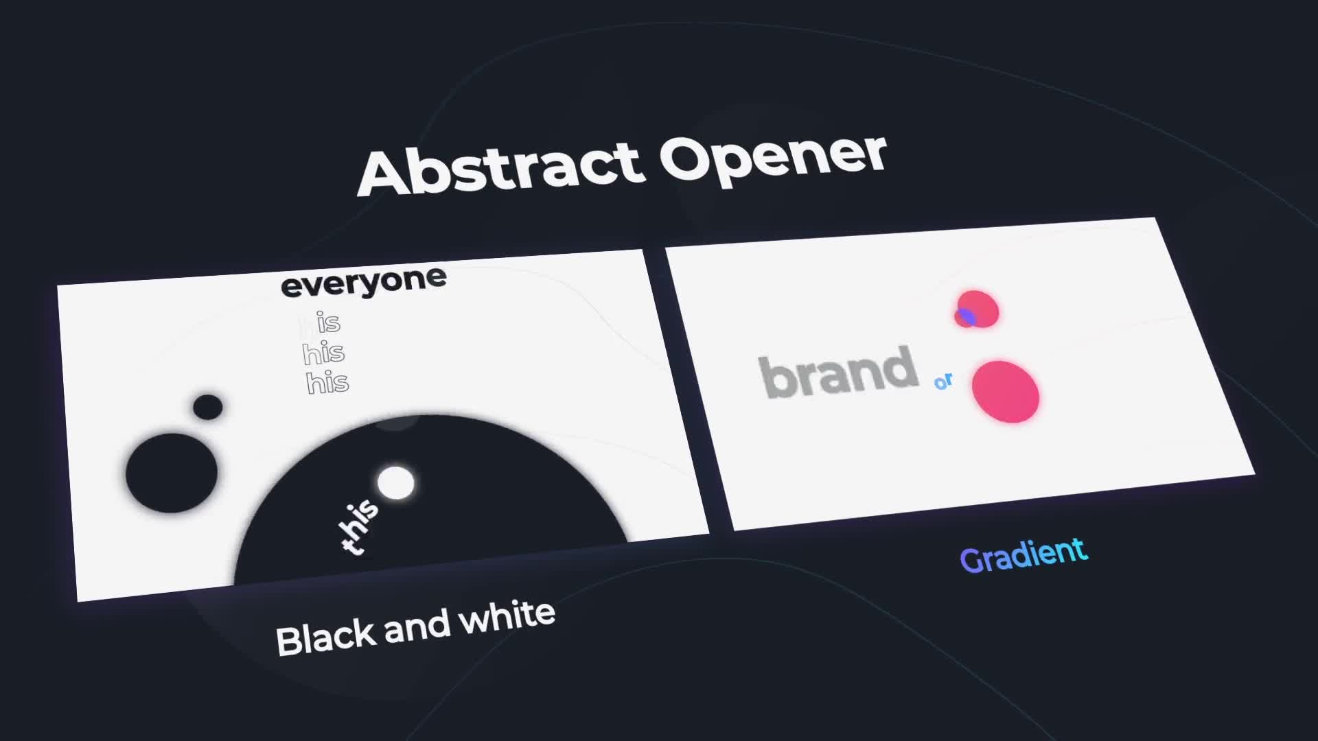 Abstract Opener | Typography Slides Videohive 23915040 After Effects Image 1