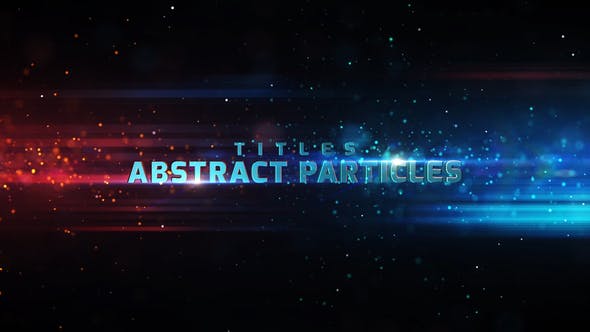 Abstract Particles Titles - Download Videohive 23346327