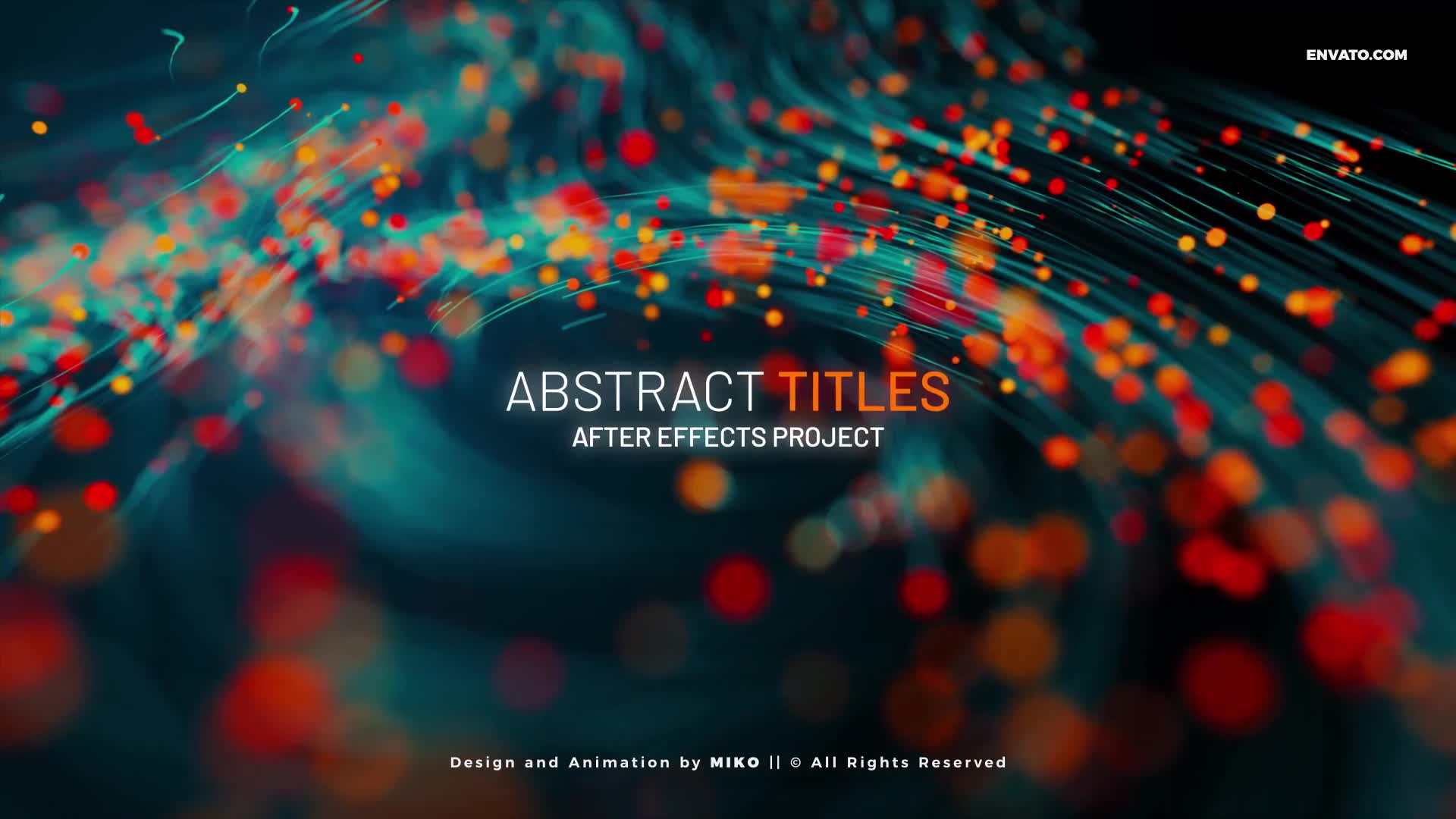 Abstract Particles Titles Videohive 31275716 After Effects Image 1