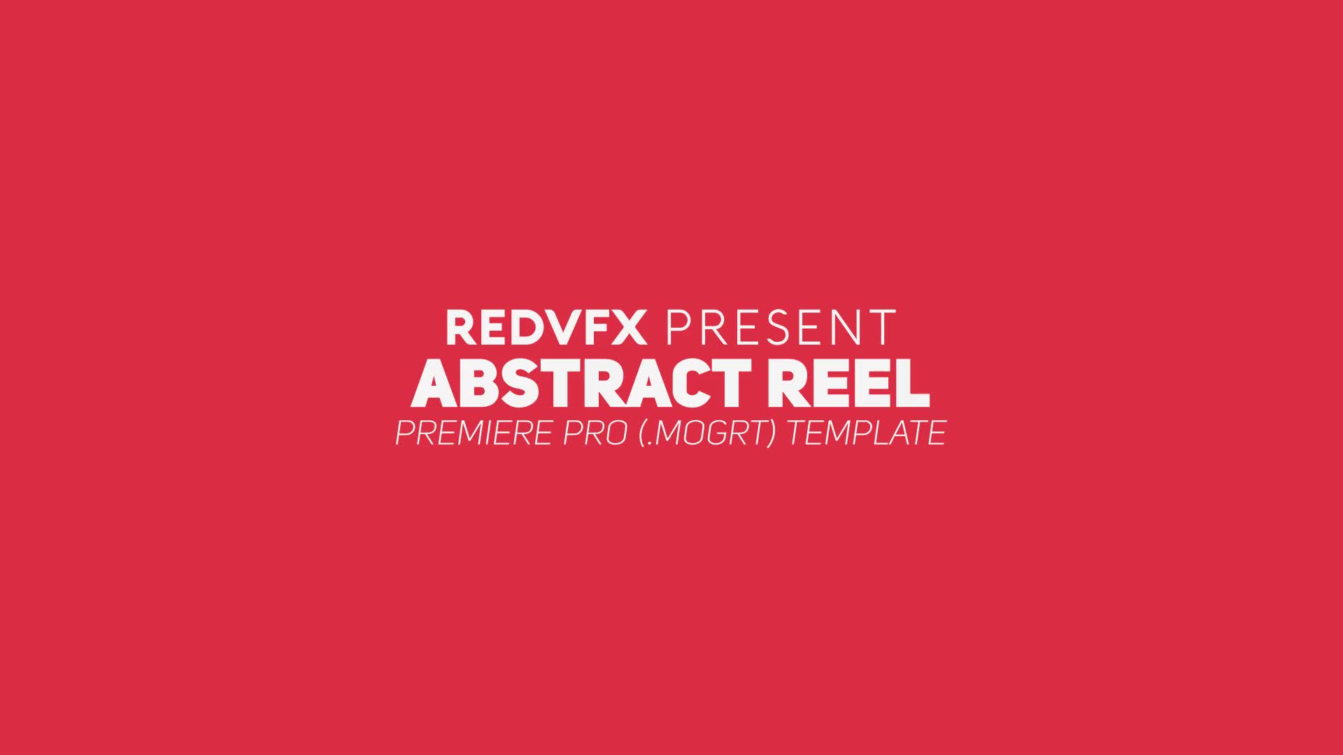 Abstract Production Reel for Premiere Pro Videohive 25252830 Premiere Pro Image 1