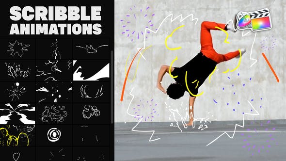 Abstract Scribble Animations for FCPX - 37869657 Videohive Download