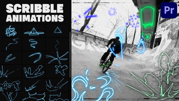 Abstract Scribble Animations for Premiere Pro - Download 38246893 Videohive