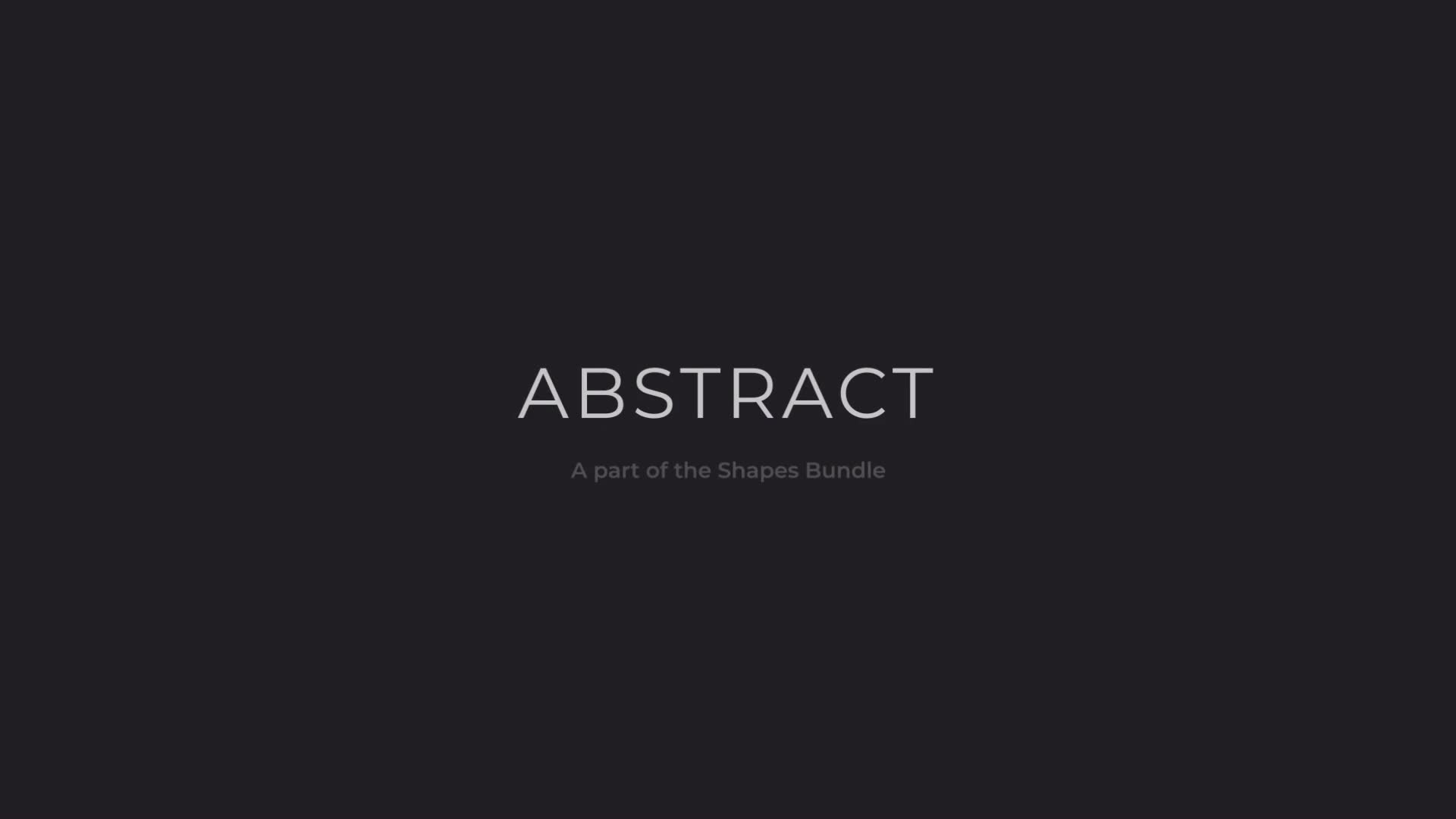Abstract Shapes Videohive 37715916 After Effects Image 1
