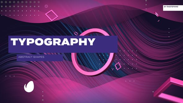Abstract Shapes Typography - 31666738 Download Videohive