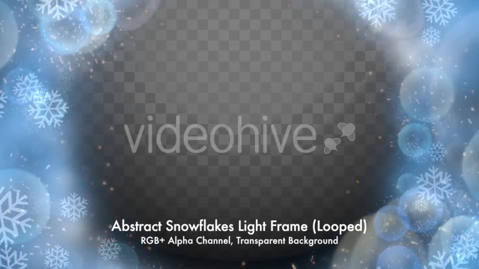 Abstract Snowflakes Light Frame - Download Videohive 21080622