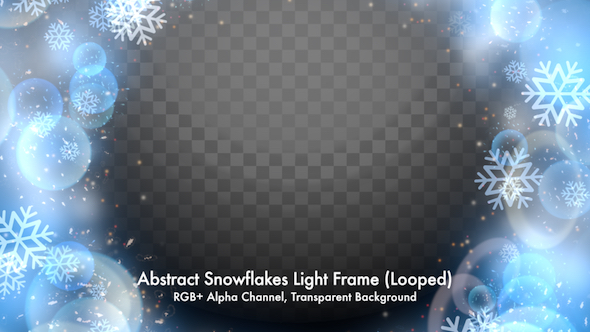 Abstract Snowflakes Light Frame - Download Videohive 21080622