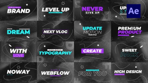 Abstract Text Titles - 39946362 Download Videohive