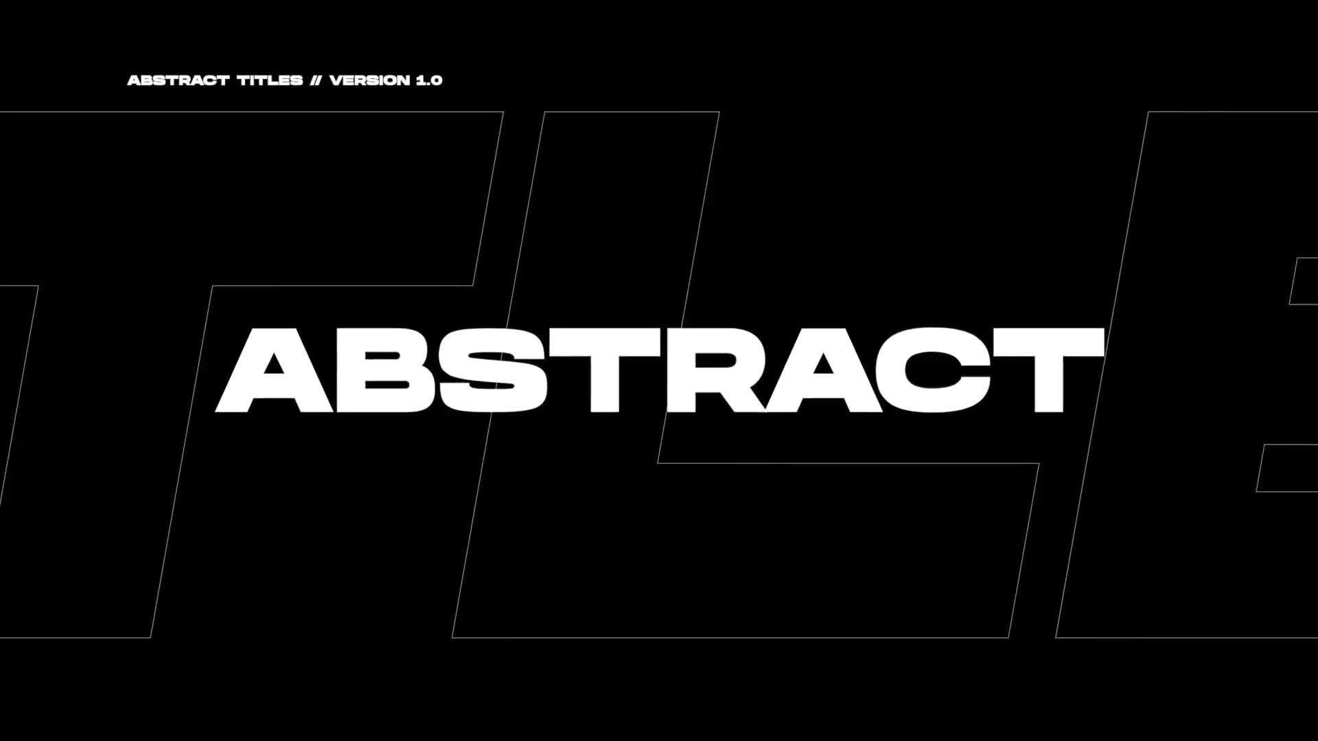 Abstract Titles | FCPX Videohive 37630004 Apple Motion Image 1