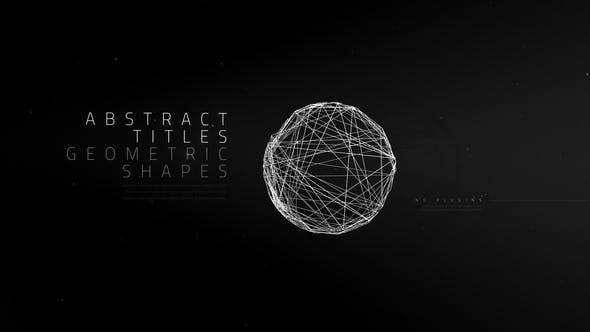 Abstract Titles | Geometric Shapes - Videohive 25674505 Download
