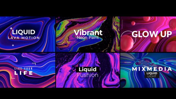 Abstract Titles | Liquid Light | Mobile - Download Videohive 34744085