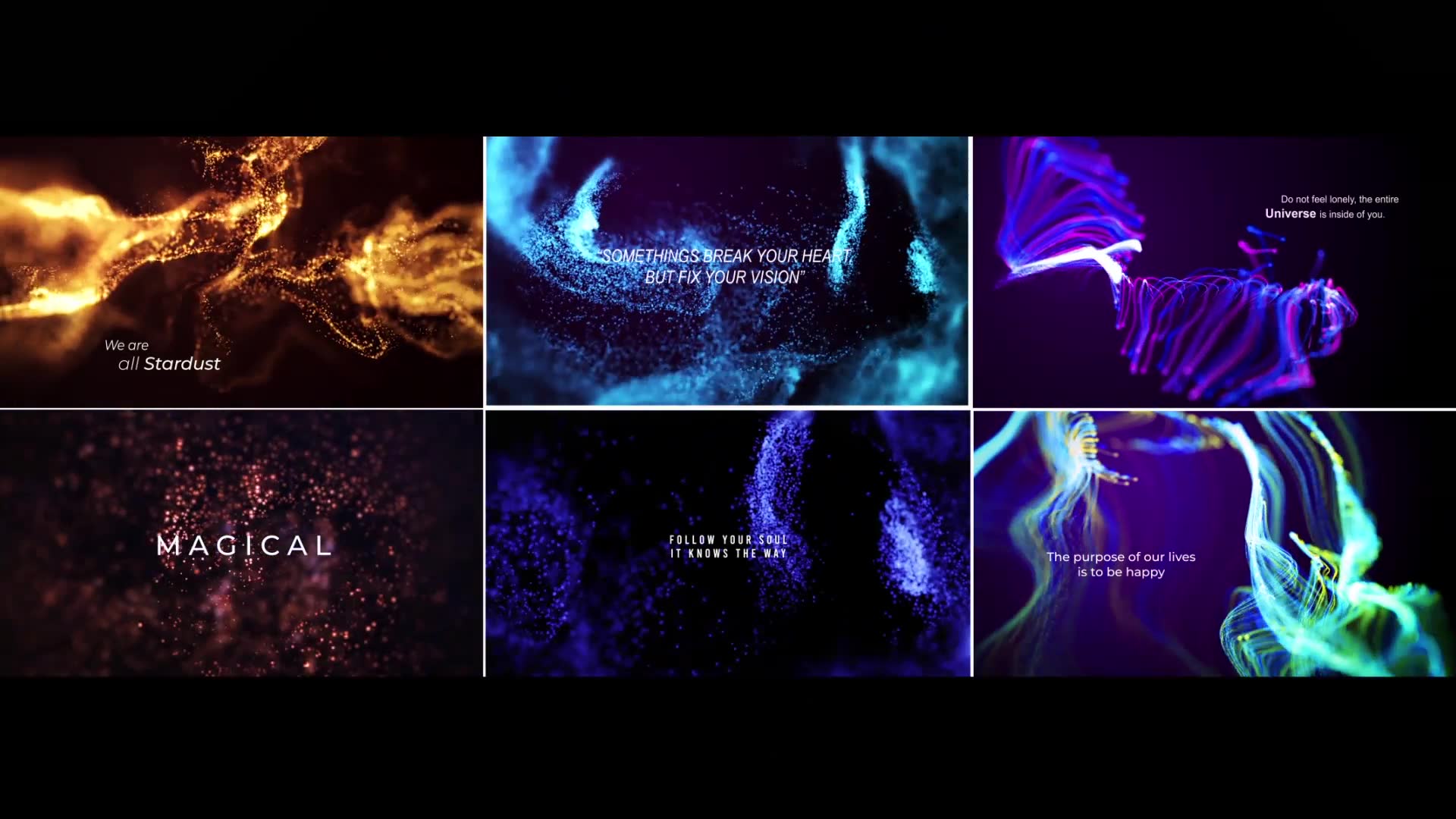 Abstract Titles | Particles Videohive 34626378 After Effects Image 2