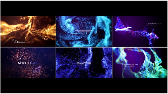 Abstract Titles | Particles - Download 34626378 Videohive