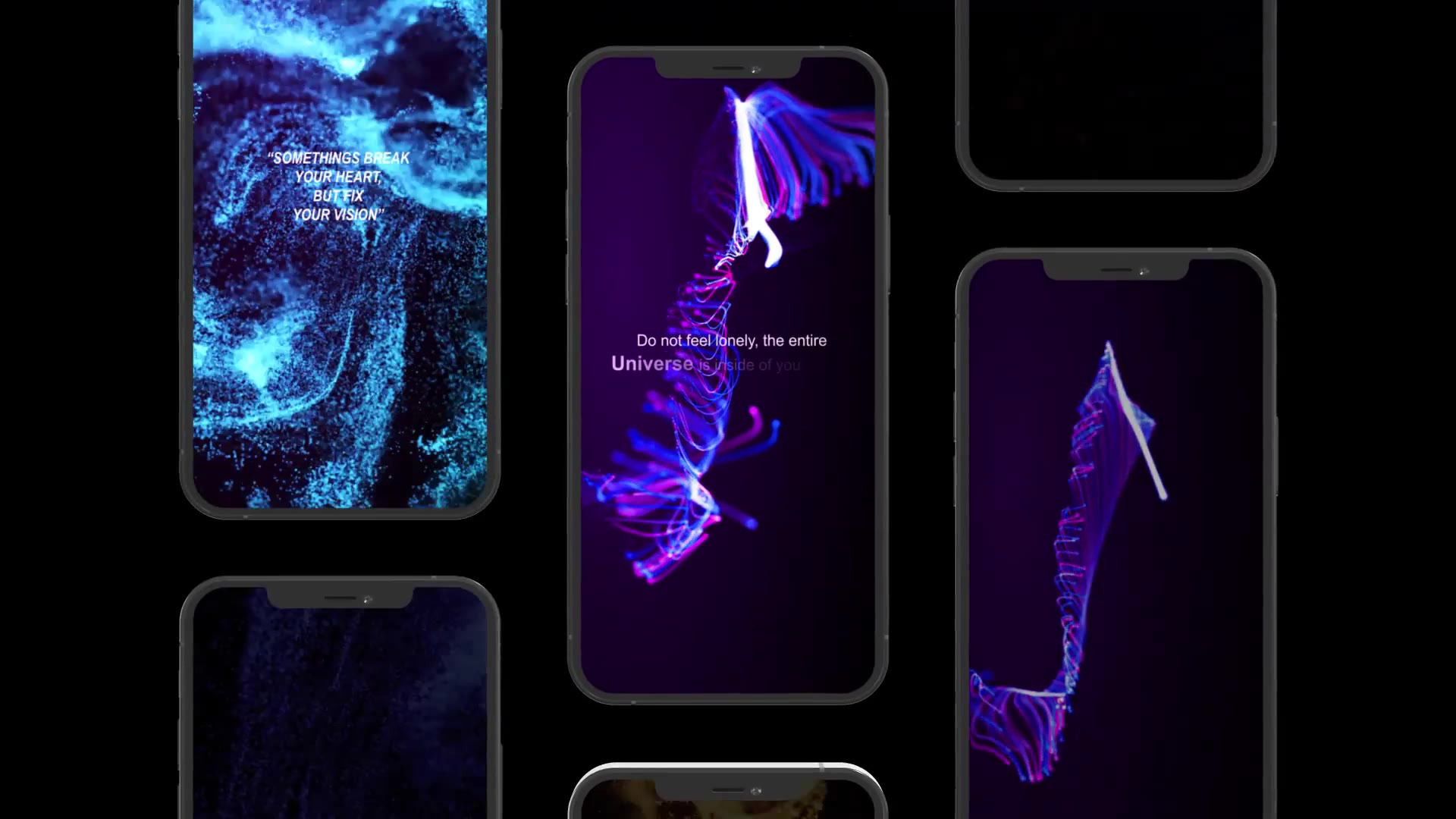 Abstract Titles | Particles | Vertical Videohive 35506081 After Effects Image 3