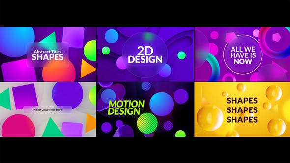 Abstract Titles | Shapes - Download 35624131 Videohive