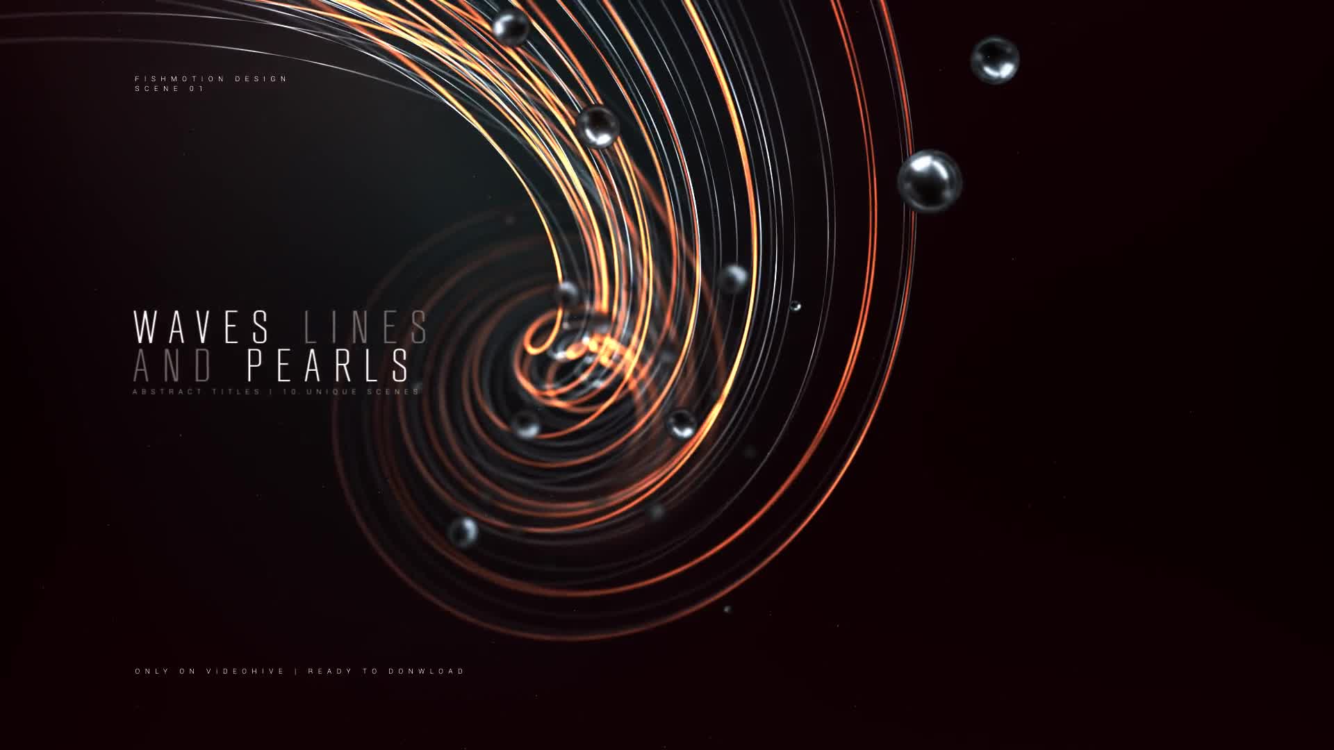 Abstract Titles | Wave Lines and Pearls Videohive 25798077 After Effects Image 1