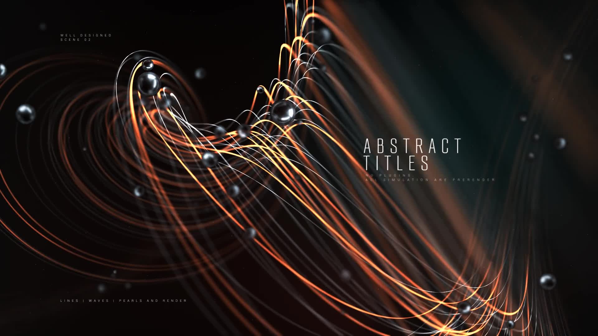 Abstract Titles | Wave Lines and Pearls Videohive 25798077 After Effects Image 2
