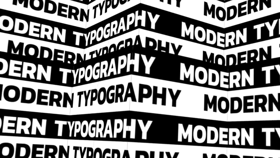 Abstract Typography // Black and White Posters Videohive 25564260 After Effects Image 12