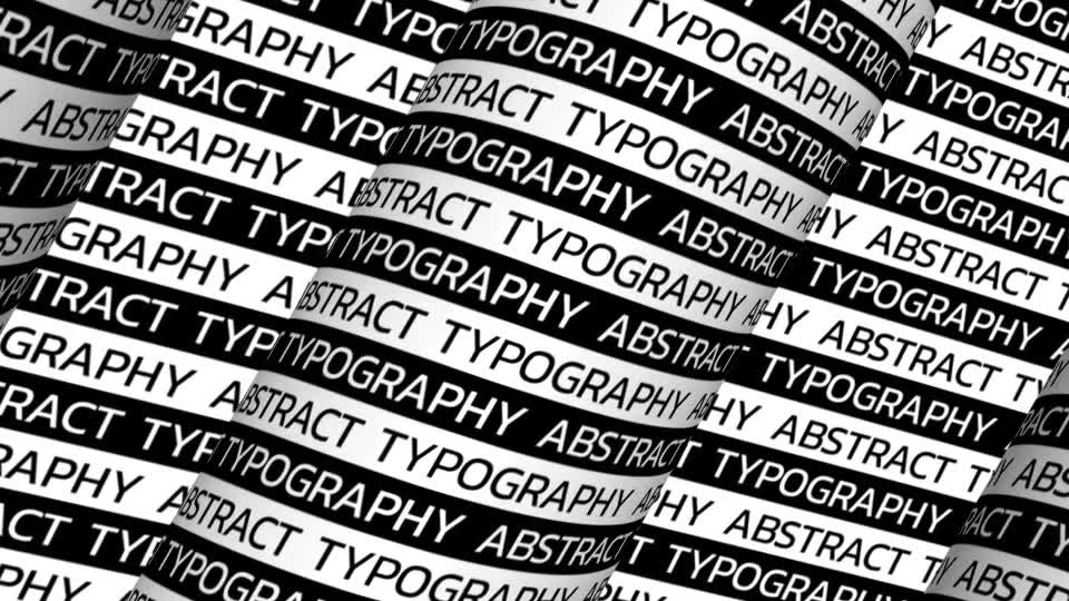 Abstract Typography // Black and White Posters Videohive 25564260 After Effects Image 2