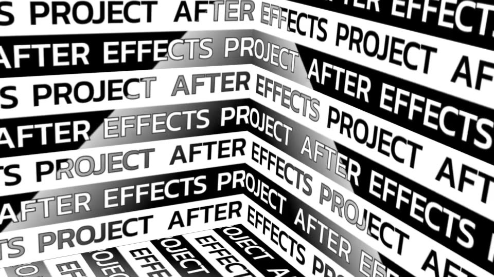 Abstract Typography // Black and White Posters Videohive 25564260 After Effects Image 4