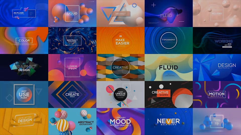 Abstract Typography for After Effects | Responsive Design Videohive 27672864 After Effects Image 12