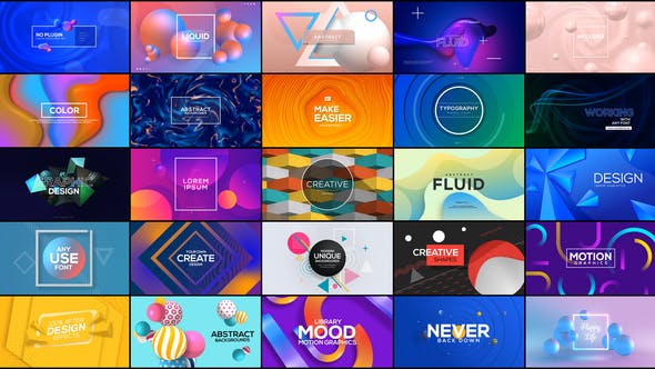 Abstract Typography for After Effects | Responsive Design - 27672864 Download Videohive