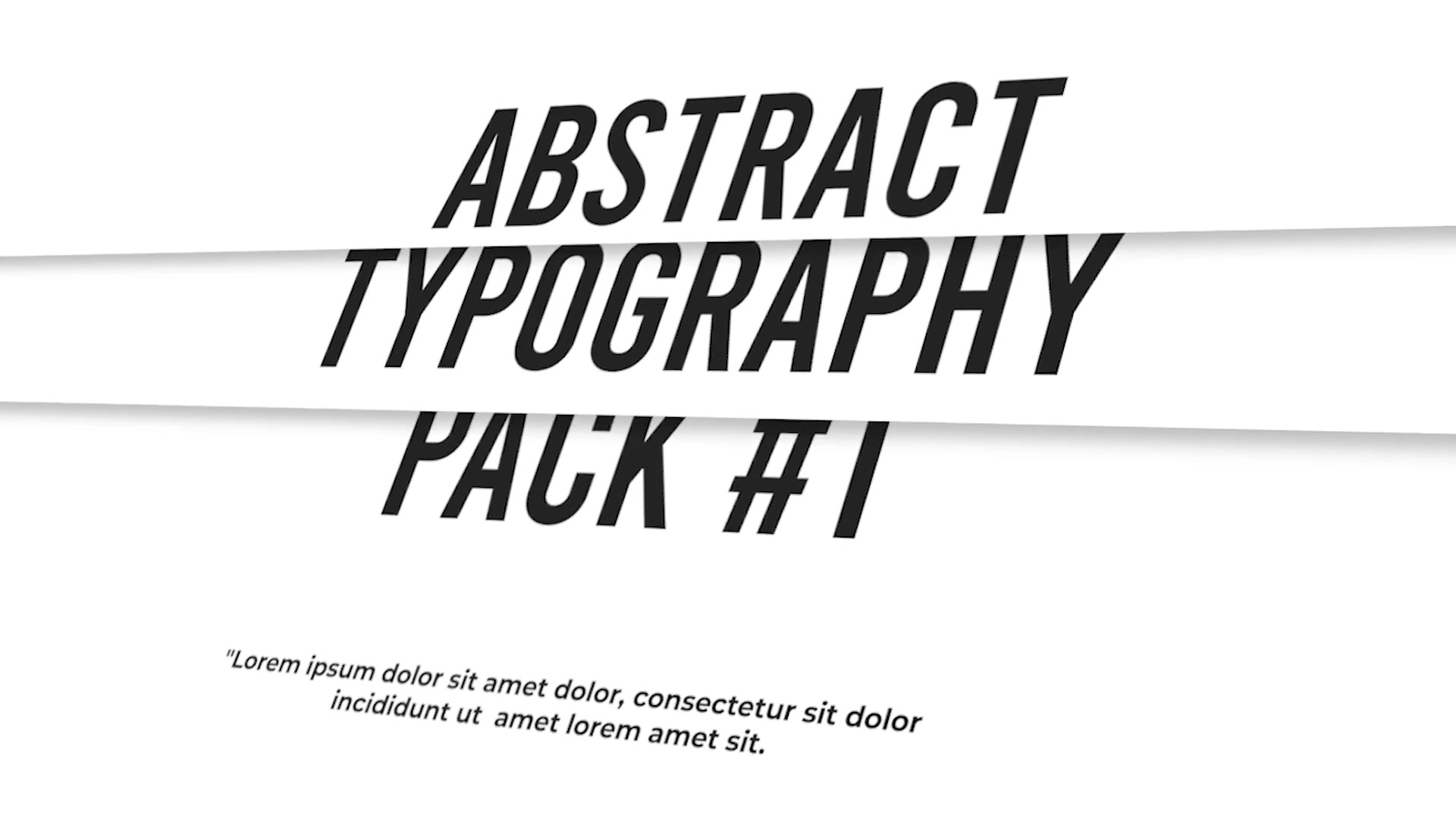 Abstract Typography Pack V1 Videohive 29991717 Premiere Pro Image 7