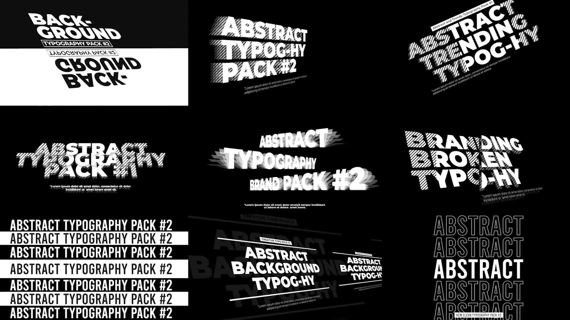 Abstract Typography Pack V2 Videohive 29991772 Premiere Pro Image 1