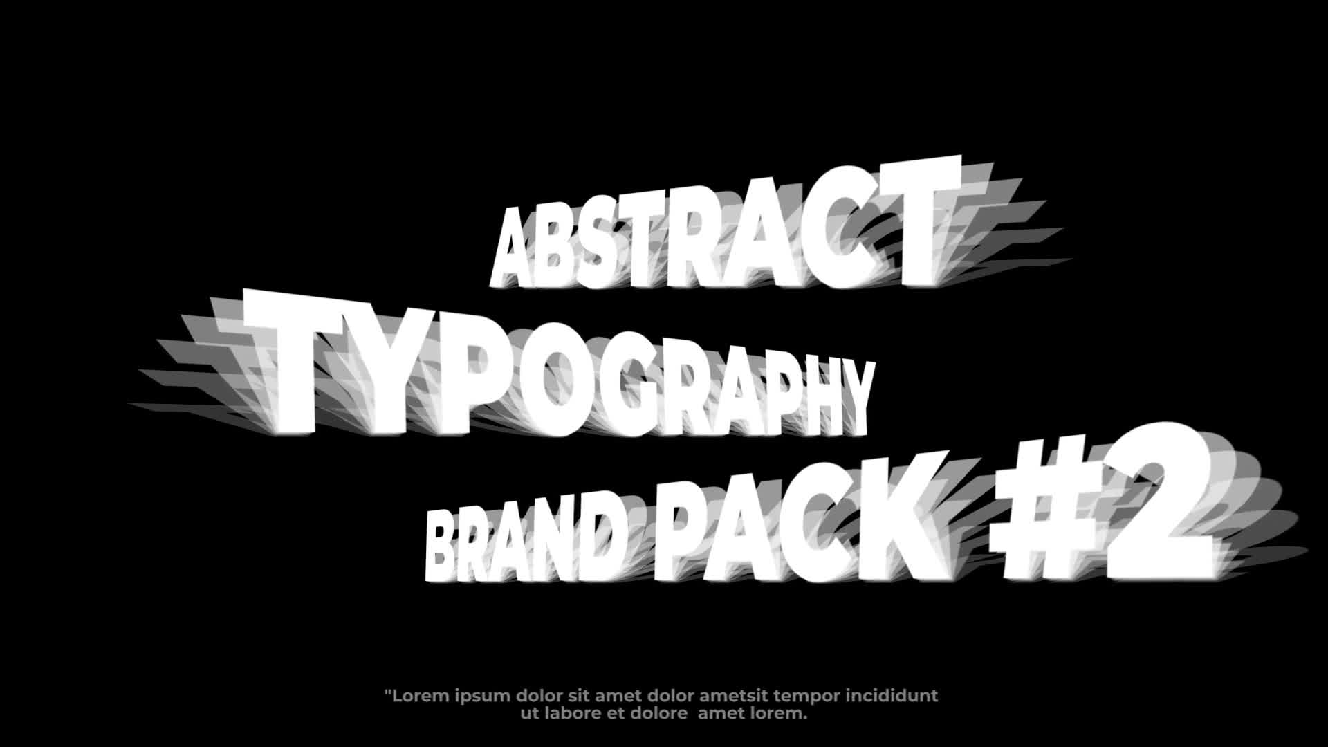 Abstract Typography Pack V2 Videohive 29991772 Premiere Pro Image 3
