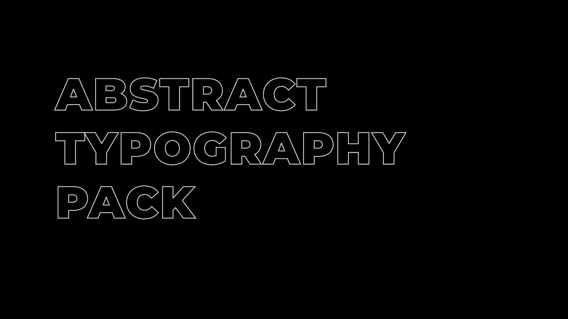 Abstract Typography titles Videohive 31825018 After Effects Image 1