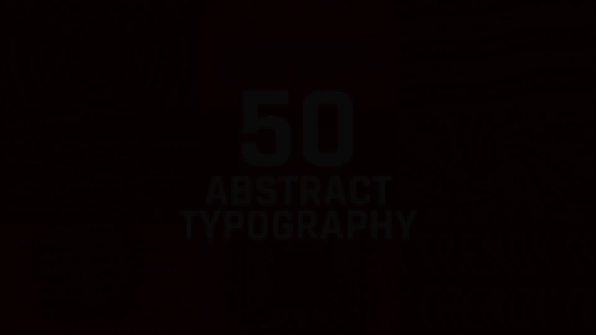 Abstract Typography Videohive 28128073 After Effects Image 12