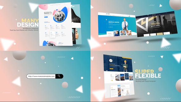 Abstract Website Mockup Promo - 26352762 Videohive Download