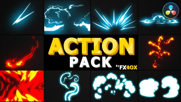 Action Elements Pack | DaVinci Resolve - Download Videohive 32812487