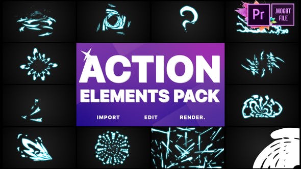 Action Elements | Premiere Pro MOGRT - 26118265 Videohive Download