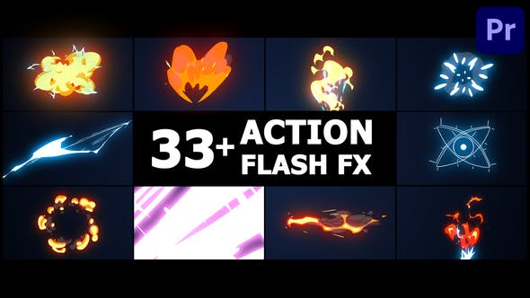 Action Flash FX Overlays | Premiere Pro MOGRT - Videohive 43037516 Download