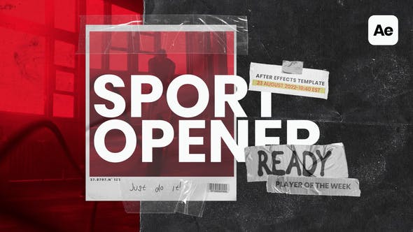 Action Sport Opener for After Effects - 37119356 Videohive Download