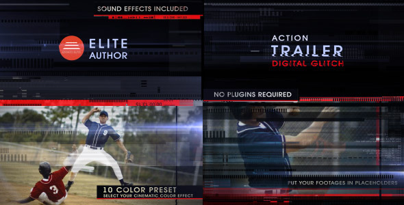 Action Trailer Digital Glitch - Download Videohive 8737250