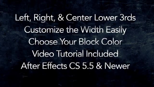Advanced In and Out Lower Thirds - Download Videohive 5248909