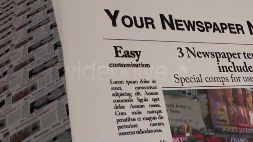 Advanced Newspaper Headlines - Download Videohive 1360941