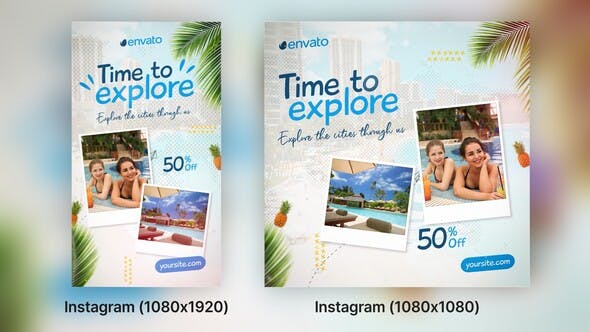 Adventure and Travel Tour Promo | Instagram Version - Download Videohive 38577142