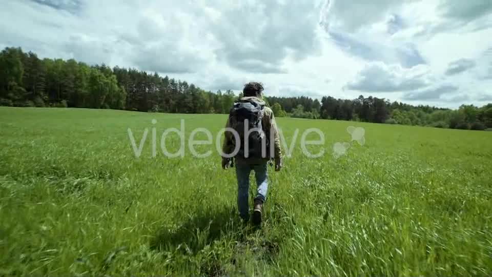 Adventurer Hiking In Beautiful Landscape  Videohive 11718012 Stock Footage Image 10