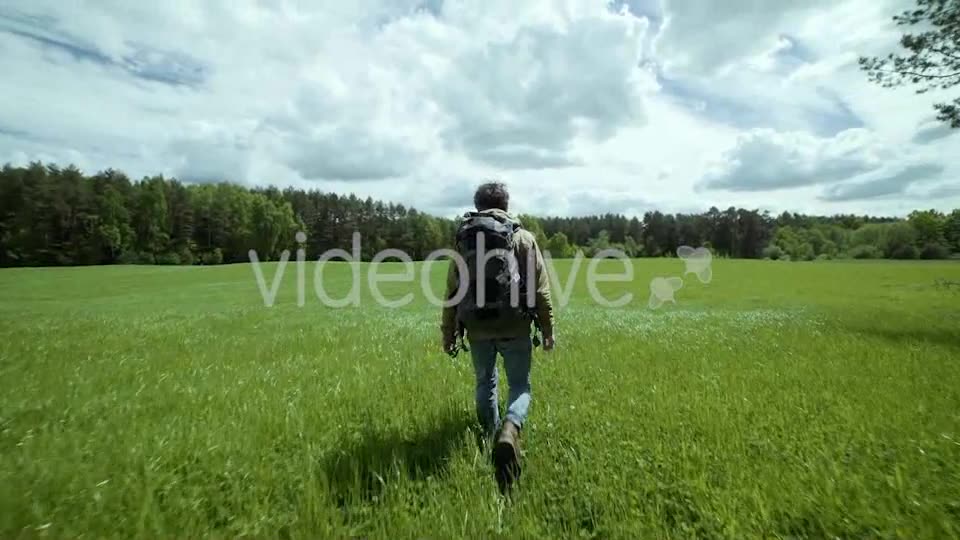 Adventurer Hiking In Beautiful Landscape  Videohive 11718012 Stock Footage Image 2