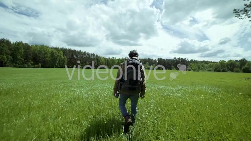 Adventurer Hiking In Beautiful Landscape  Videohive 11718012 Stock Footage Image 3