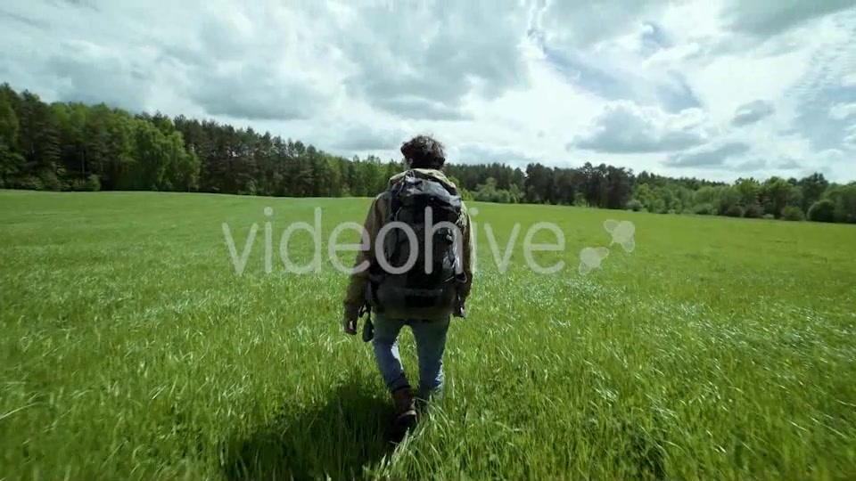 Adventurer Hiking In Beautiful Landscape  Videohive 11718012 Stock Footage Image 5