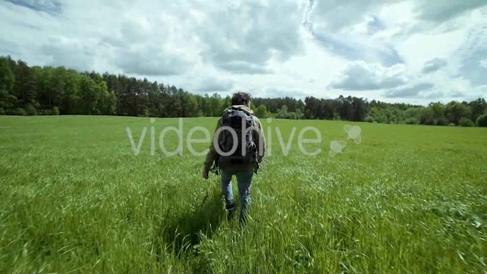 Adventurer Hiking In Beautiful Landscape  Videohive 11718012 Stock Footage Image 7