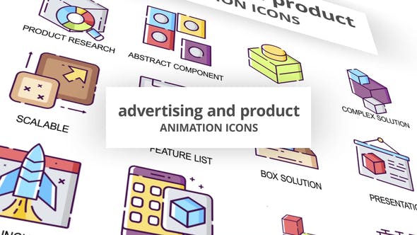 Advertising & Product Animation Icons - Videohive Download 30040193