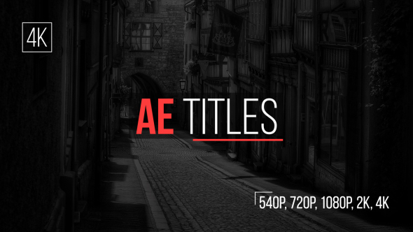 AE Titles - Download Videohive 15131143