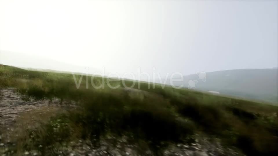 Aerial Green Hills Landscape in Fog - Download Videohive 21389720